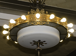 courtroom chandelier